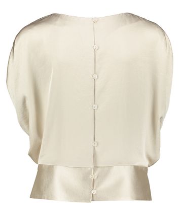 Parelmoerkleurige blouse met korte mouwen Choc Natan