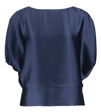 Donkerblauwe bloes met knopen op de rug Choc Natan 