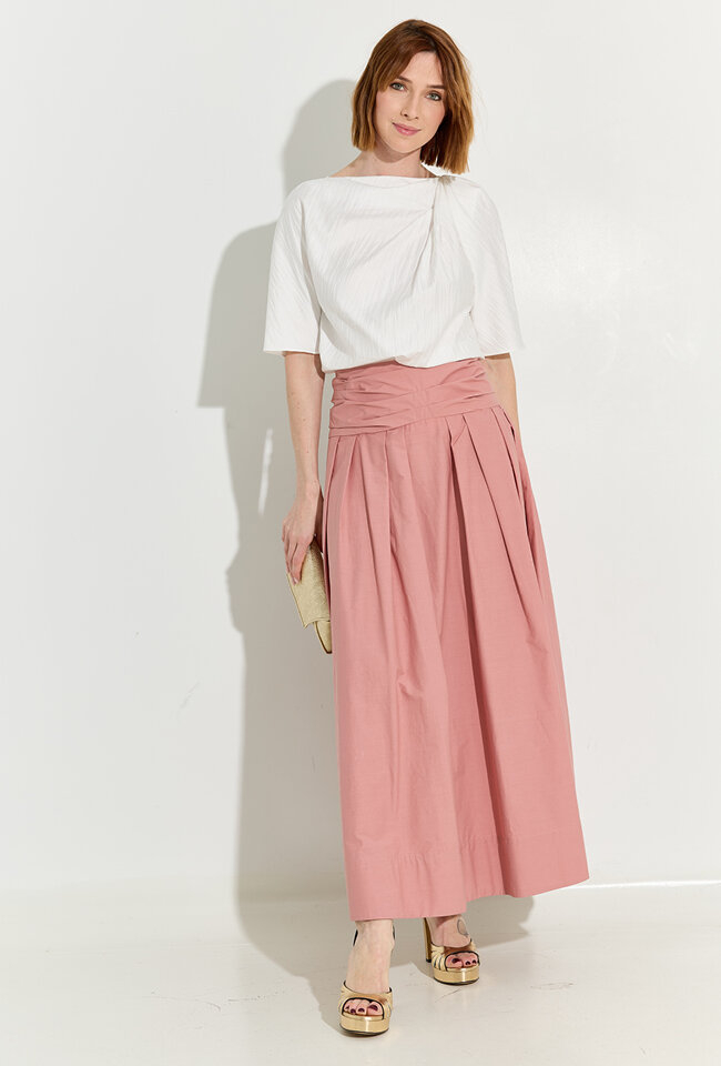 Witte blouse met korte mouwen Cloud Natan