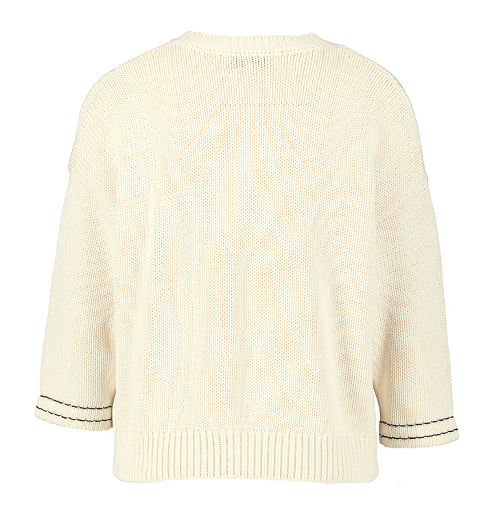 Beige gilet met zakken doorstikt Charli Jeff