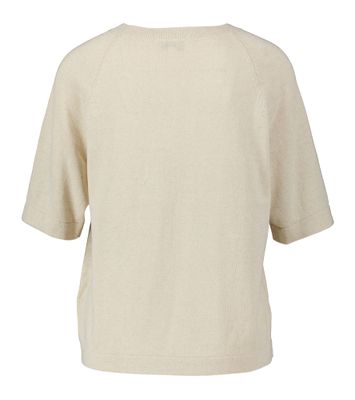 Beige pull met ronde hals en driekwart mouwen Fanny  Jeff