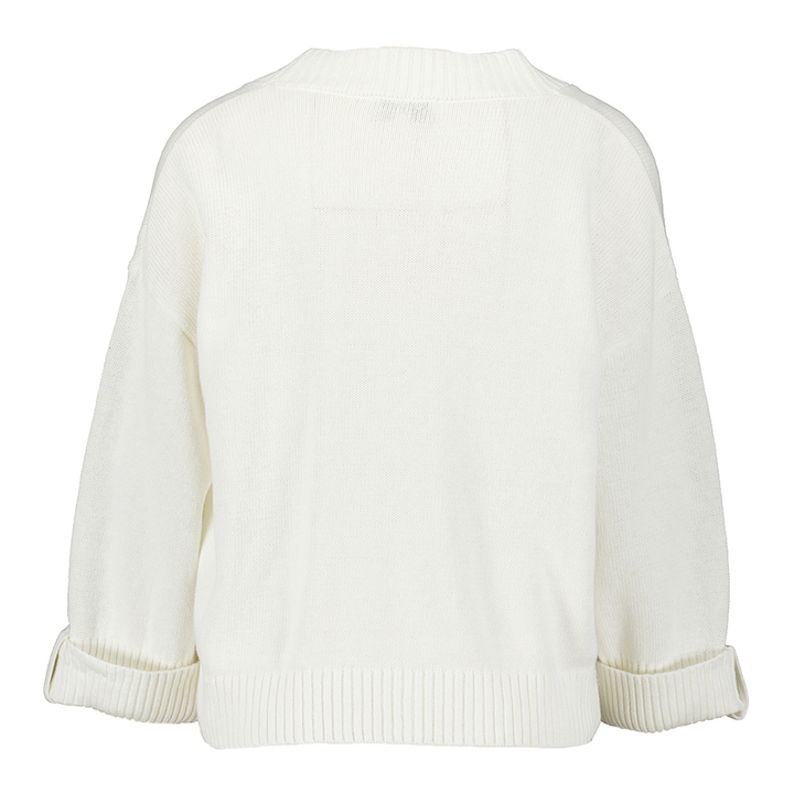 Vanille gilet met v-hals Elise Jeff