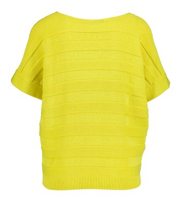 Okergele pull met korte mouwen Rosso 35