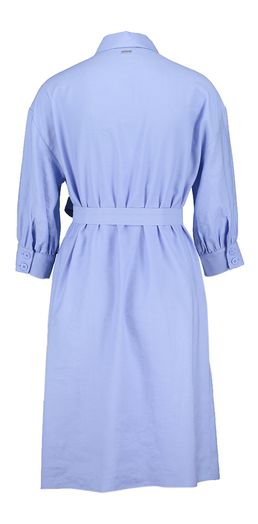 Lavendelkleurige halflange jurk met lint Solara Blue Bay
