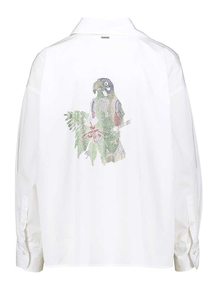 Witte bloes Romy Blue Bay 