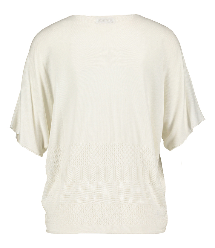 Ecru top met V-hals Octavia Blue Bay