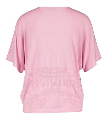Lichtroze top met V-hals Octavia Blue Bay