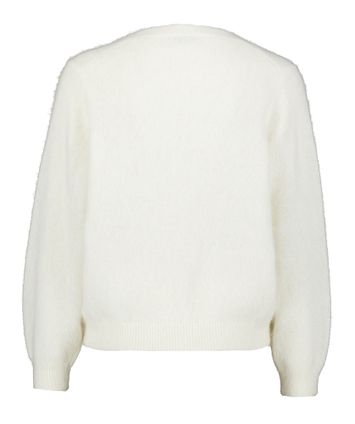 Ecru zachte cardigan met angora Orphee Blue Bay