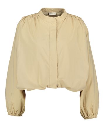 Beige katoenen ballon bloes JC Sophie