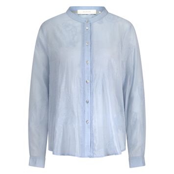 Lichtblauwe blouse Rosan Nukus