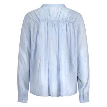 Lichtblauwe blouse Rosan Nukus