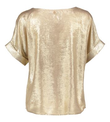 Goud Irene t-shirt met korte mouwen Nukus 