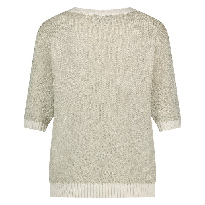 Beige trui met glitters Elo Nukus