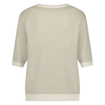 Beige trui met glitters Elo Nukus 