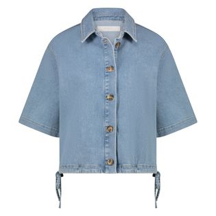 Nukus Lichtblauw jeansjasje met korte mouwen Jessie