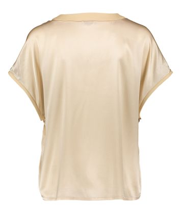Beige zijden bloes Tayina Max & Moi