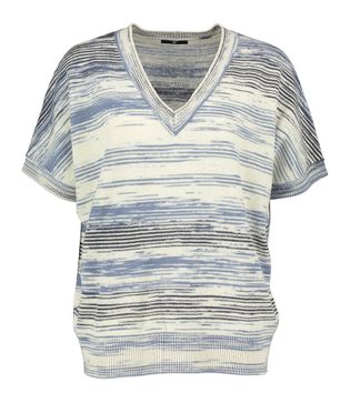 Max & Moi Mix blue trui met v-hals Bale