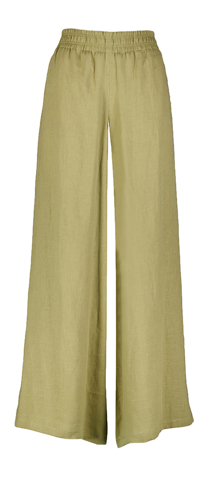 Kakigroene linnen broek Ceiling Drykorn