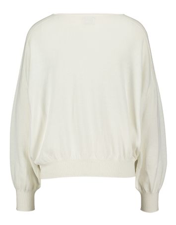 Witte trui met boothals Teresy Drykorn