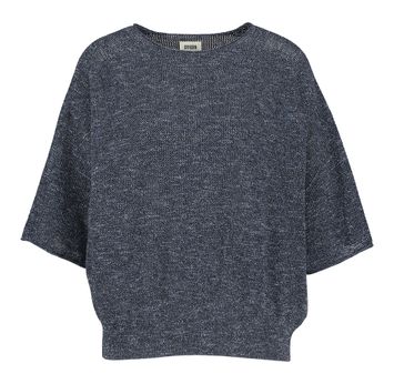 Blauw gespikkelde trui met ronde hals Dilari Drykorn 