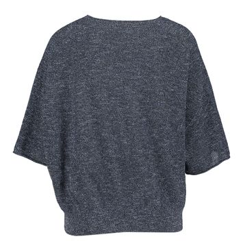 Blauw gespikkelde trui met ronde hals Dilari Drykorn 
