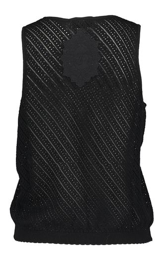 Zwarte top met gaten Twinset 