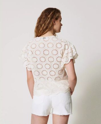 Beige kanten blouse Twinset Milano