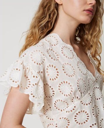 Beige kanten blouse Twinset Milano