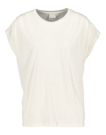 Witte losvallende t-shirt in stretch Lisken Ichi