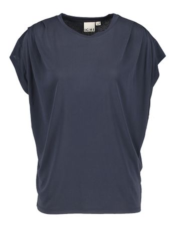 Blauwe t-shirt met korte mouwen Ichi 