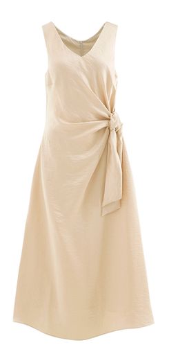 Beige feestelijke maxi-jurk Bay Atmos