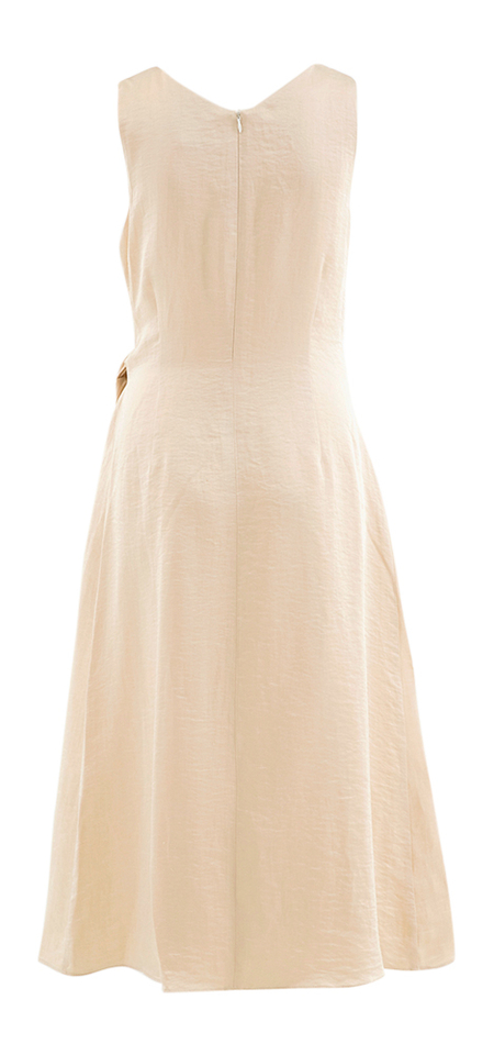 Beige feestelijke maxi-jurk Bay Atmos