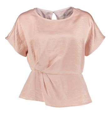 Roze glanzende bloes Bay Atmos