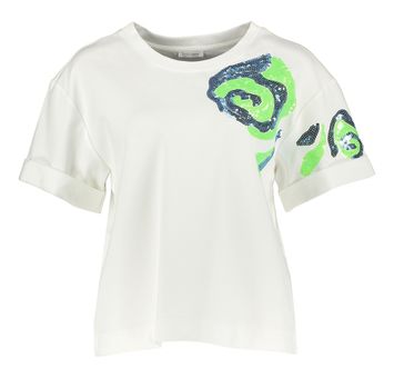 Witte trui met pailetten detail Lilou Atmos