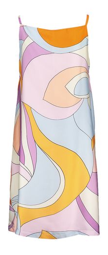 Multicolor jurk met fijne bandjes Perla Senso