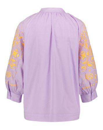 Paarse bloes met oranje details Ellie Senso