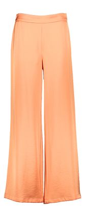 SENSO Oranje glanzende broek met elastiek Esenza