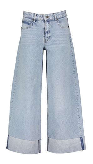 Licht vintage blauwe loose fit jeans met speciale boord Nevada Mac 