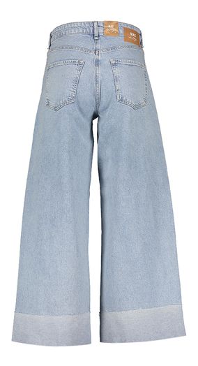 Licht vintage blauwe loose fit jeans met speciale boord Nevada Mac 