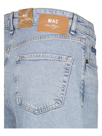 Licht vintage blauwe loose fit jeans met speciale boord Nevada Mac 