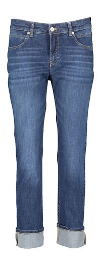 Donkerblauwe straight fit enkel jeans Mac 