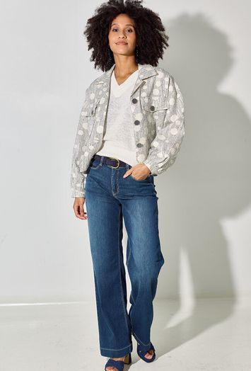Donkerblauwe bootcut fit Mac