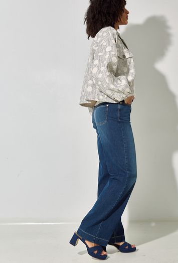 Donkerblauwe bootcut fit Mac