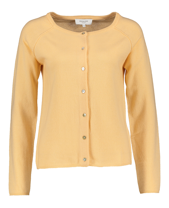 Oranje wollen gilet met cashmere Rosemunde 