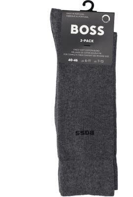 Medium grey kousen duo pack Hugo Boss