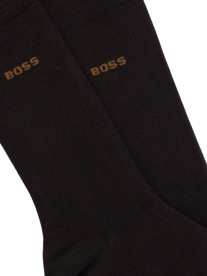 Donkerbruine kousen duo pack Hugo Boss