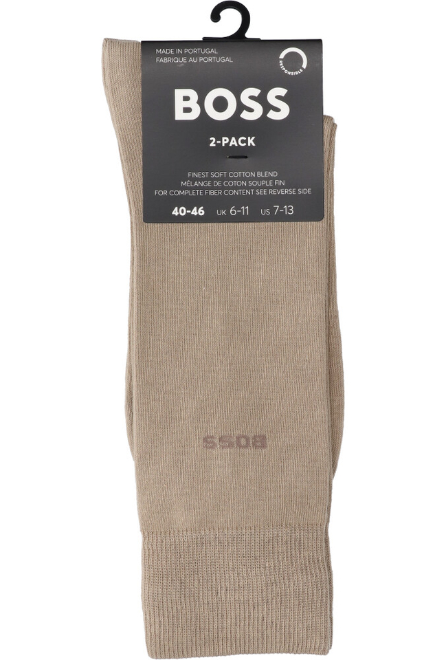 Medium beige kousen duo pack Tommy Hilfiger