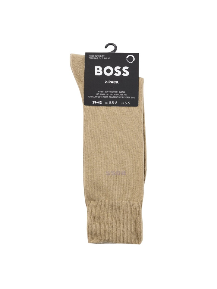 Medium beige kousen duo pack Tommy Hilfiger