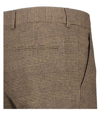 Bruine geruite wollen broek selected 