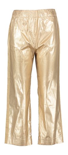 Goudkleurige broek met elastiek Bonita Bellepiece